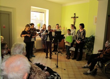 Vánoční vystoupení dětí v domově