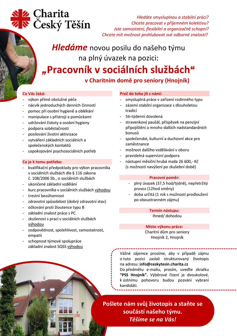 VŘ PSS Hnojník 2026 bez data