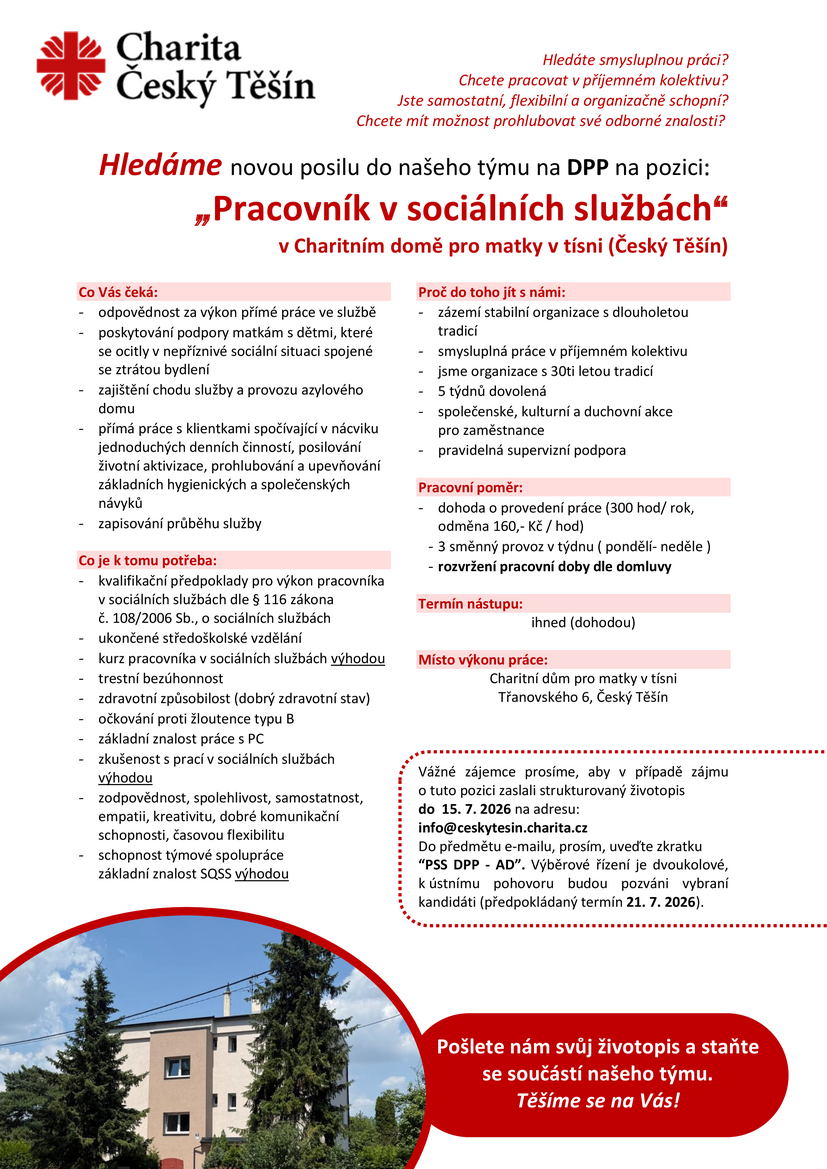 VŘ PSS AD DPP červenec 2026 VŘ PSS AD DPP červenec 2026